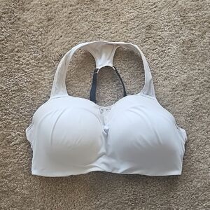 Nike Womens Alpha High Support Sports Bra White Black Large